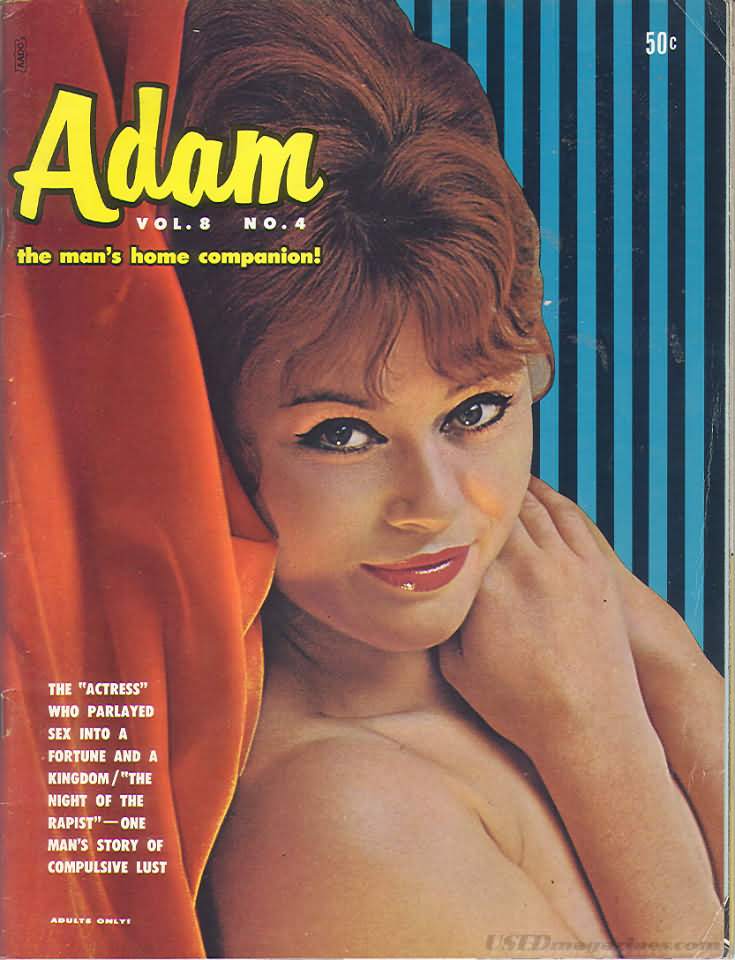 Adam Vol. 8 # 4 magazine back issue Adam magizine back copy 