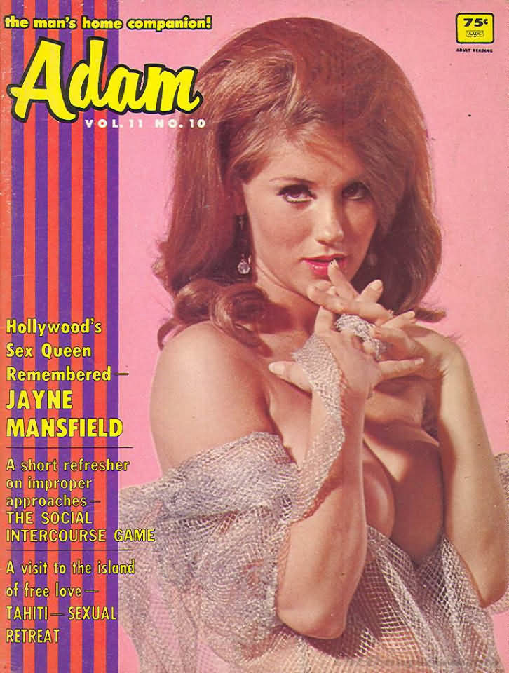Adam Vol. 11 # 10, , Covergirl Jayne Mansfield (Nude) 