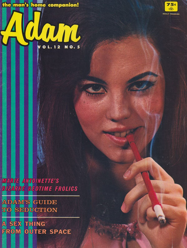 Adam Vol. 12 # 5 - May 1968 magazine back issue Adam magizine back copy back issues of adam magazine 1968 mans home companion hot erotic 60s porn starlets curvy all natural