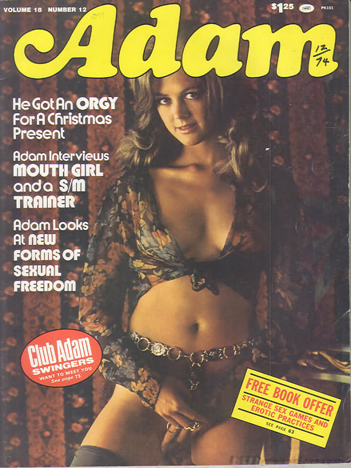Adam Vol. 18 # 12, January 1975 magazine back issue Adam magizine back copy 