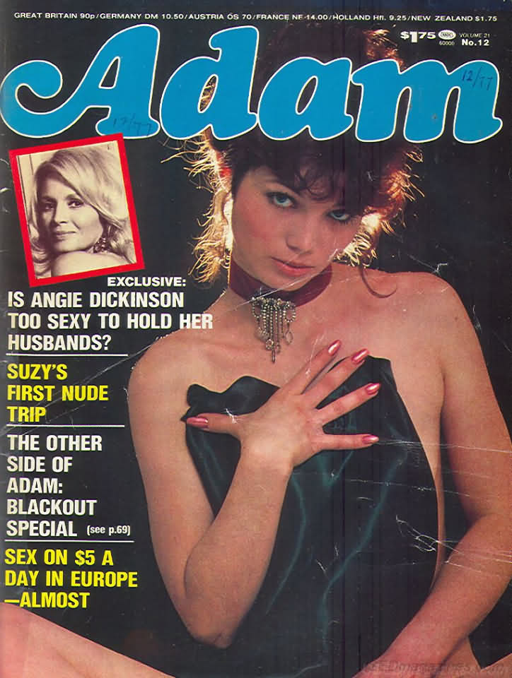 Adam Vol. 21 # 12, , Covergirl  Angie Dickinson (Nude) 
