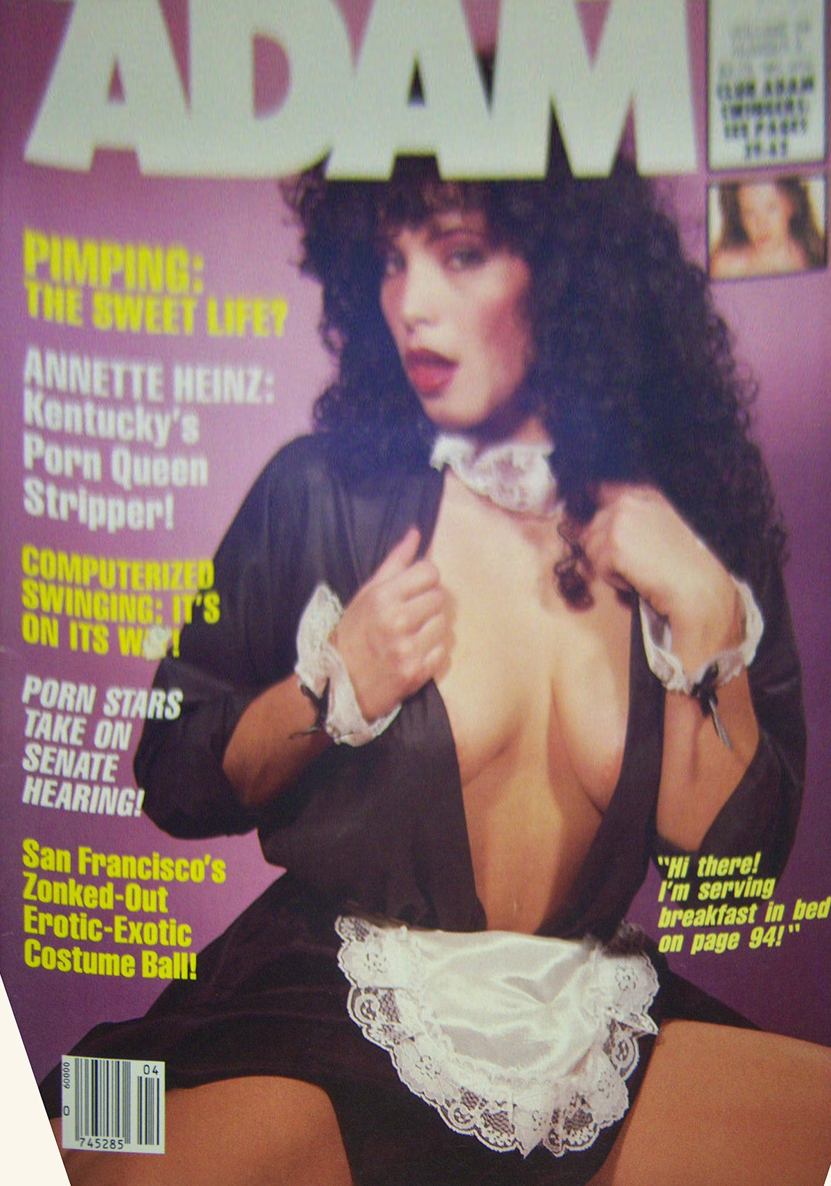 Adam Vol. 29 # 4, April 1985 magazine back issue Adam magizine back copy 