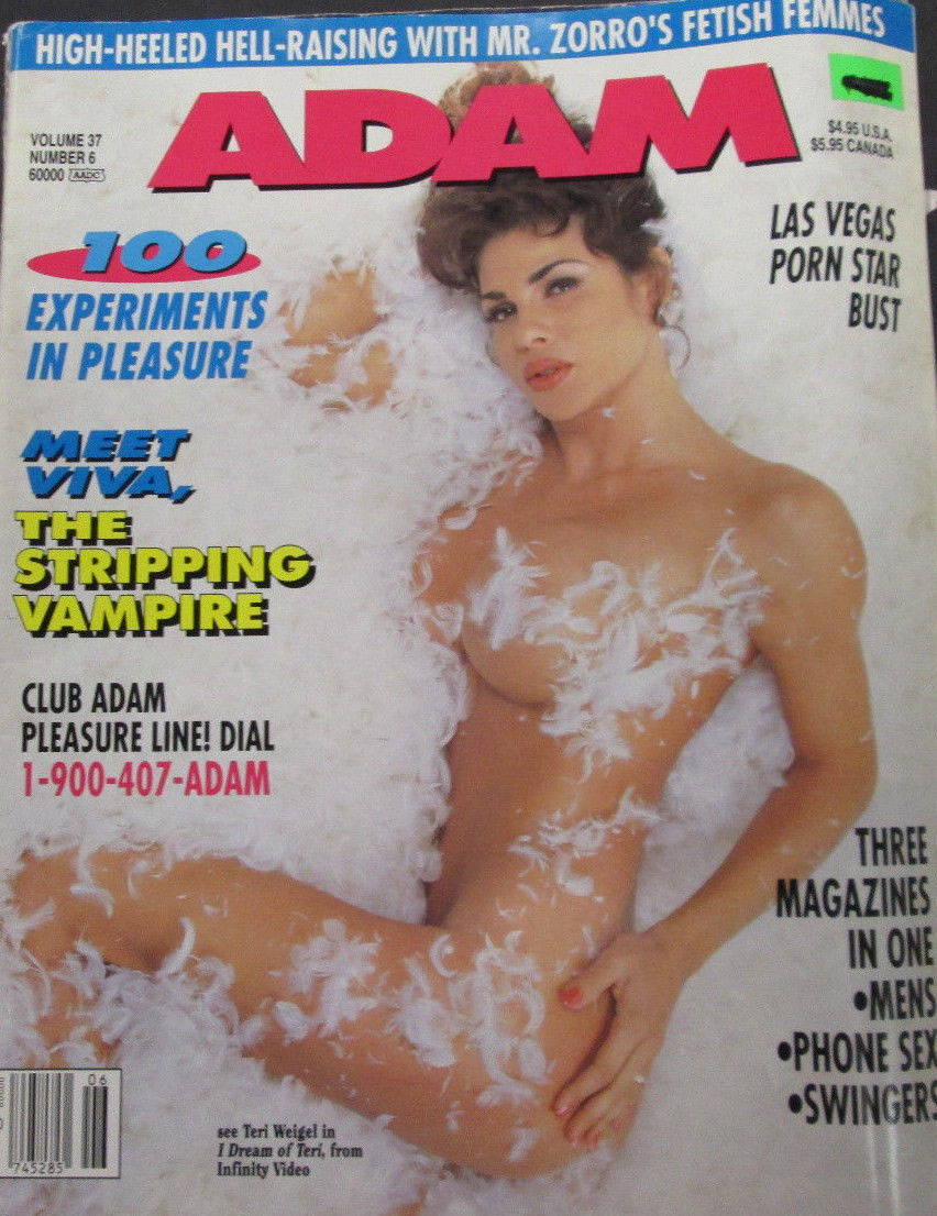Adam Vol. 37 # 6, , Covergirl Teri Weigel (Nude) 