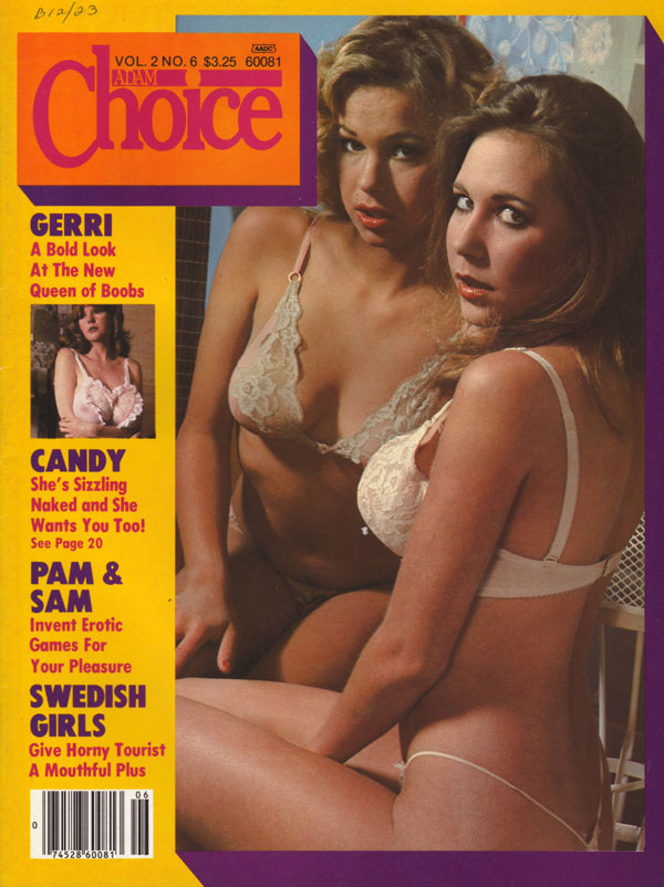 Adam Choice Vol. 2 # 6 magazine back issue Adam Choice magizine back copy adam choice magazine back issues 1982 hot sexy 80s pornstars nude porno flicks explicit content erot