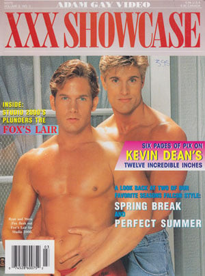 Adam Gay Video XXX Showcase Vol. 3 # 3 magazine back issue Adam Gay Video XXX Showcase magizine back copy Adam Gay Video XXX Showcase Vol. 3 # 3 Adult Gay Video Review Magazine Back Issue Published by Adam Publishing. Coverguy Ryan & Steve Fox (Nude) photographed by Studio 2000.