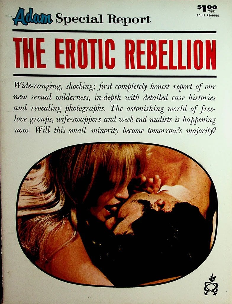 Adam Special Report # 1, March 1969, The Erotic Rebellion,The Erotic Rebellion magazine back issue Adam Special Report magizine back copy 