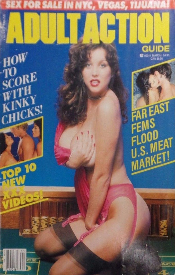 Adult Action Guide March 1987 magazine back issue Adult Action Guide magizine back copy 