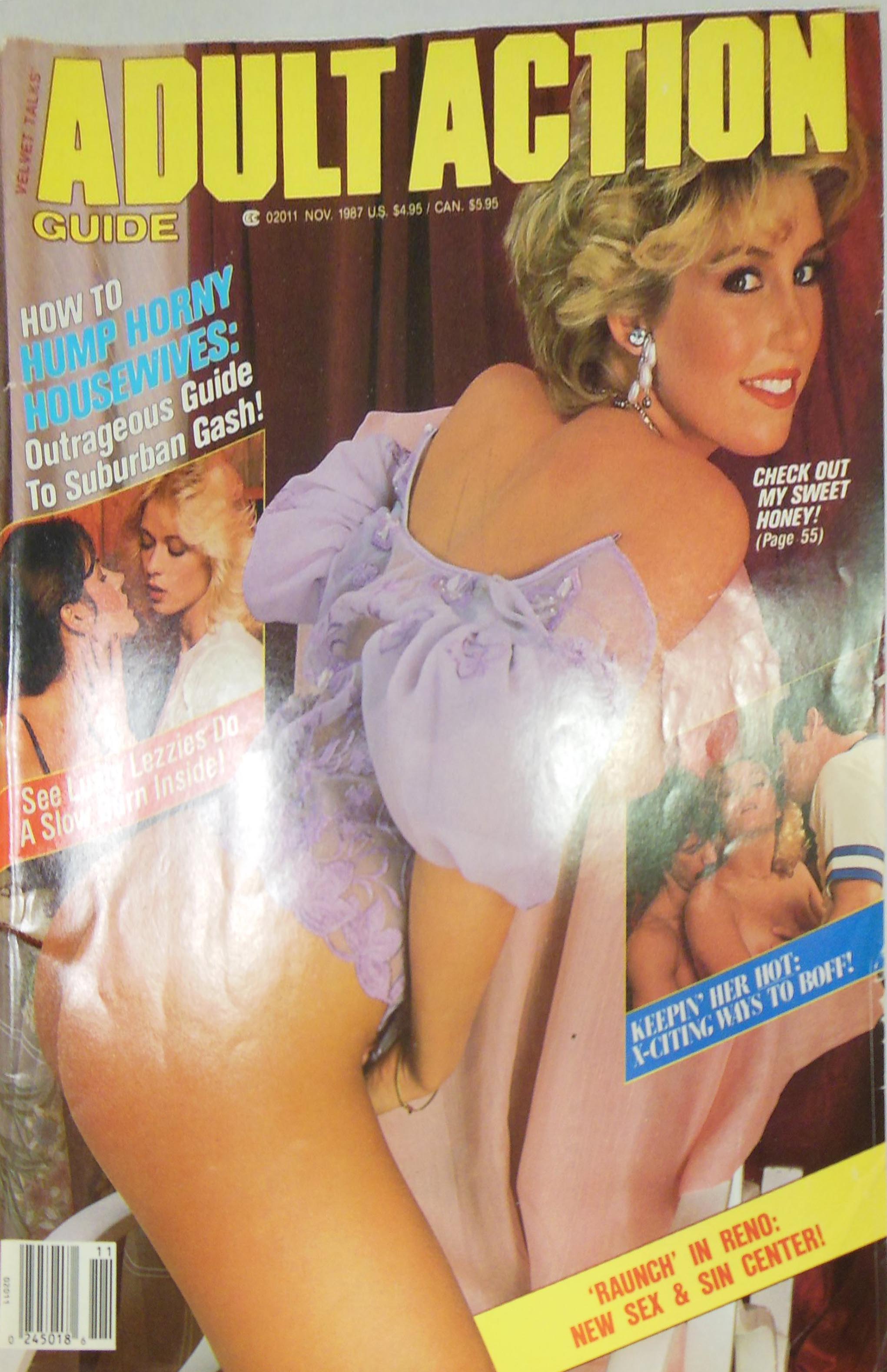 Adult Action Guide November 1987 magazine back issue Adult Action Guide magizine back copy 