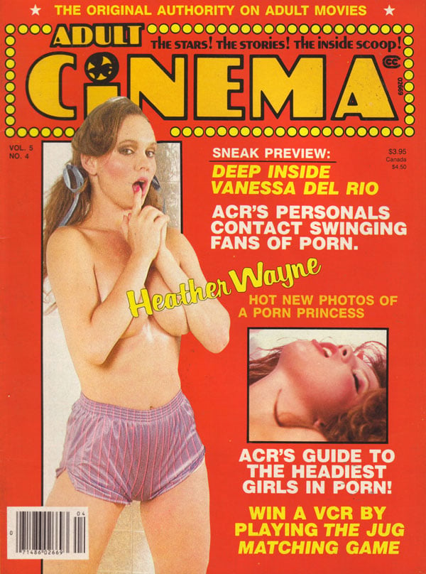 Adult Cinema Review April 1986 magazine back issue Adult Cinema Review magizine back copy 