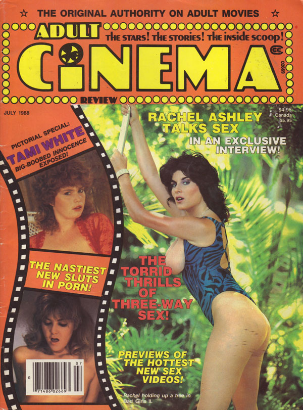 Adult Cinema Review July 1988 magazine back issue Adult Cinema Review magizine back copy 1998 pornography review magazine adult cinema xxx flicks previews horny gals nude xxx explicit 80s p