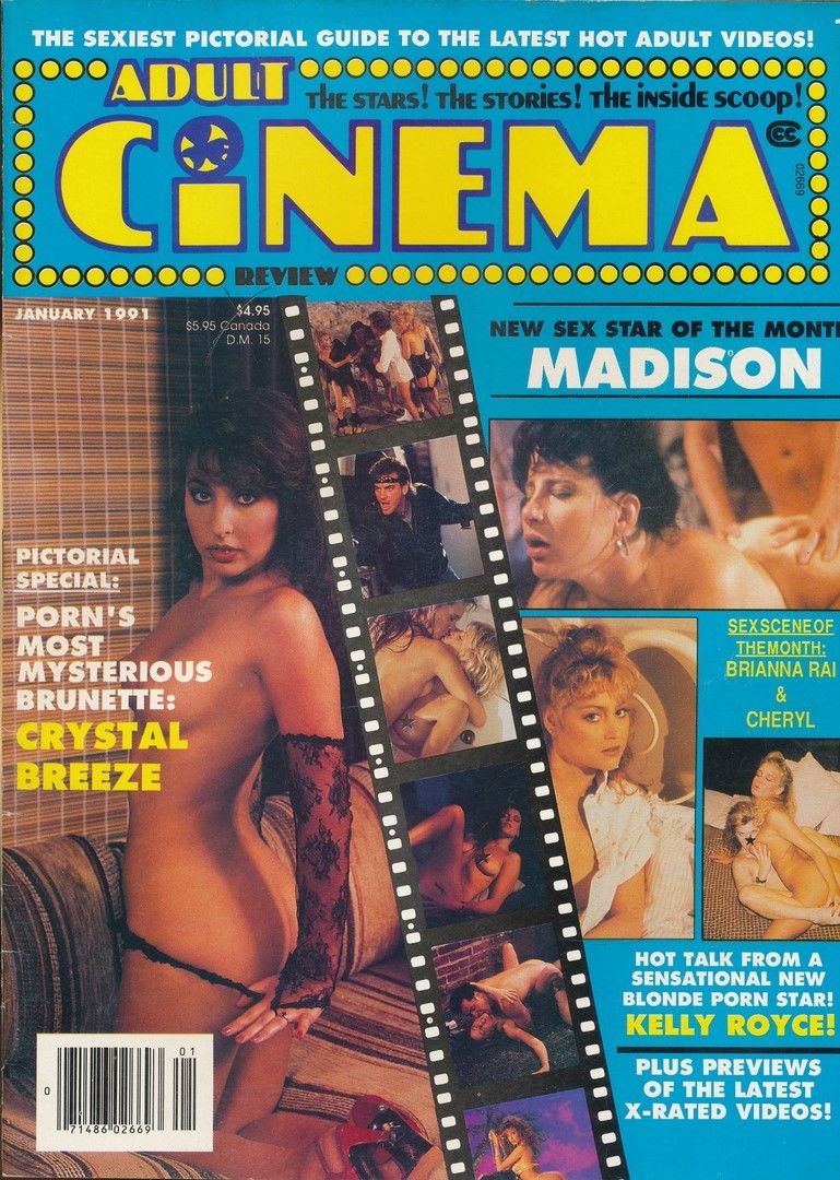 Adult Cinema Review January 1991 magazine back issue Adult Cinema Review magizine back copy 