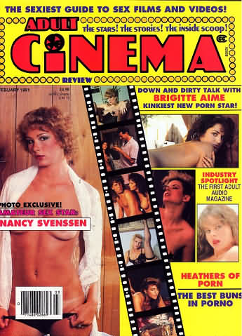 Adult Cinema Review February 1991 magazine back issue Adult Cinema Review magizine back copy 