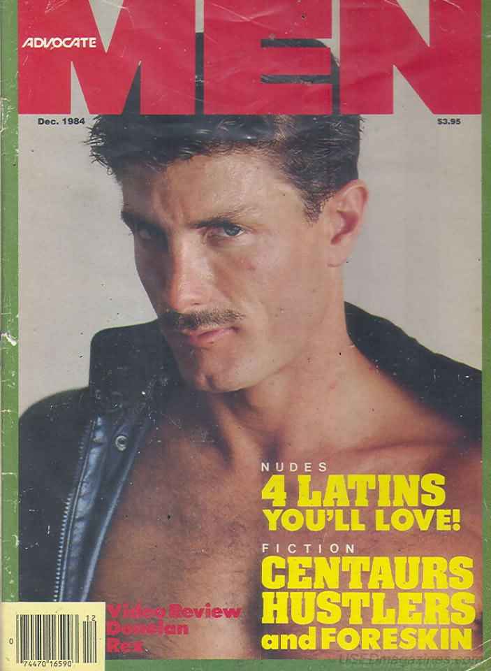 Advocate Men December 1984 magazine back issue Advocate Men magizine back copy 