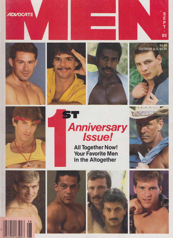 Advocate Men September 1985 magazine back issue Advocate Men magizine back copy advocate men xxx magazine 1985 back issues 1st anniversary issue naughty nude men huge hung hunks be