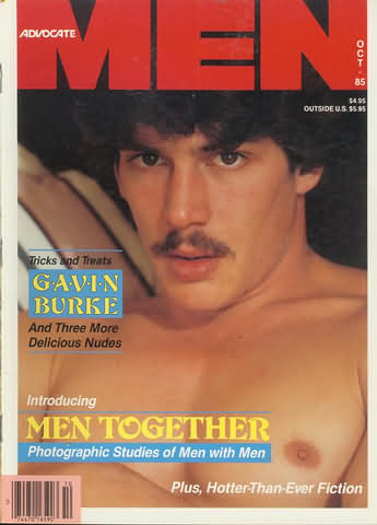Advocate Men October 1985 magazine back issue Advocate Men magizine back copy 