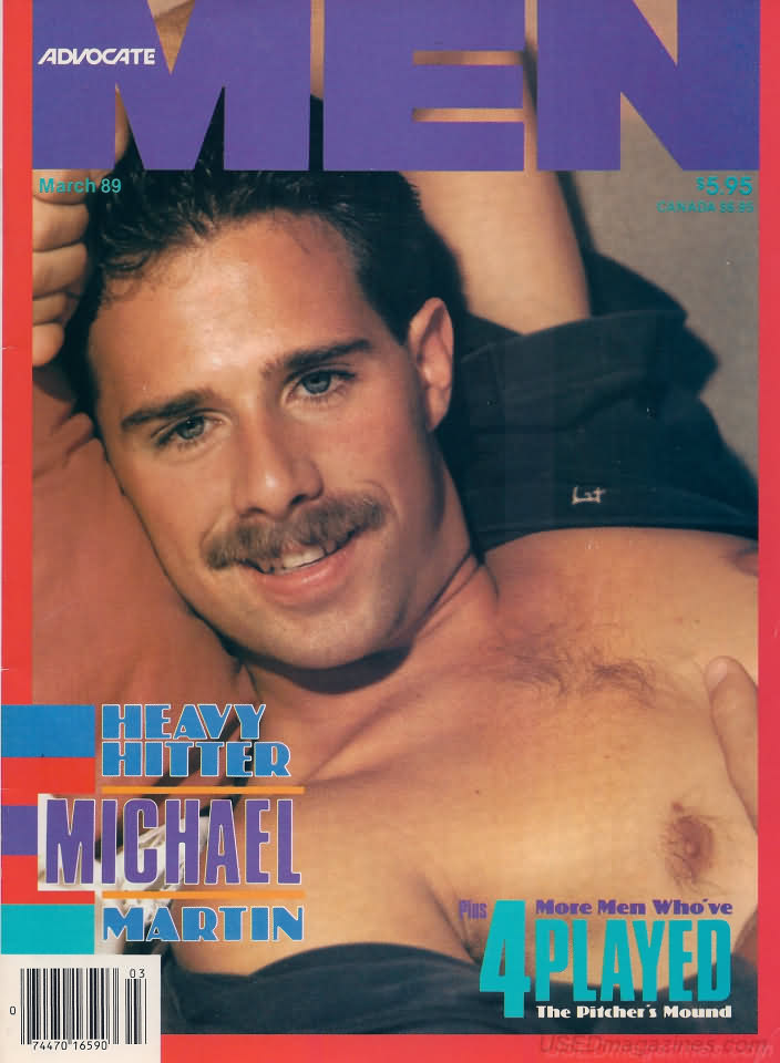 Advocate Men March 1989 magazine back issue Advocate Men magizine back copy 