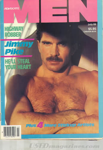 Advocate Men July 1989 magazine back issue Advocate Men magizine back copy 