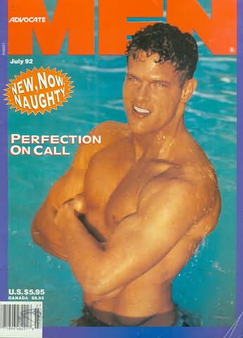 Advocate Men July 1992 magazine back issue Advocate Men magizine back copy 