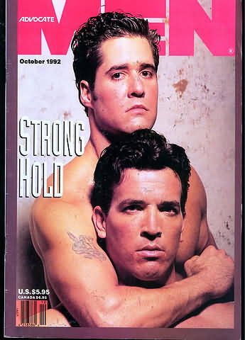 Advocate Men October 1992 magazine back issue Advocate Men magizine back copy 