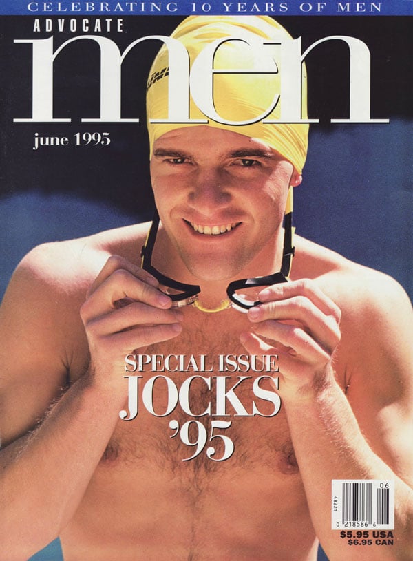 Advocate Men June 1995 magazine back issue Advocate Men magizine back copy special issue jocks 1995 eric evans anthony wagner daniel steel and carlos dimarco dirk thomas chris