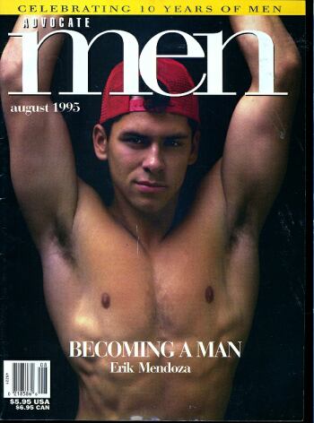 Advocate Men August 1995 magazine back issue Advocate Men magizine back copy 
