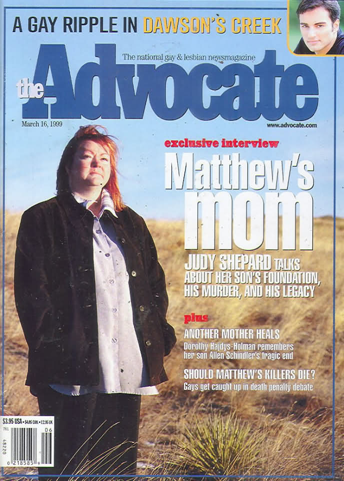 The Advocate March 16, 1999 magazine back issue The Advocate magizine back copy 