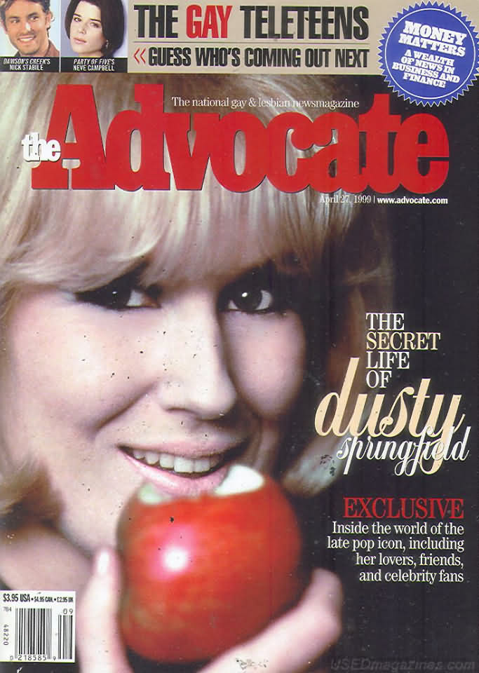 The Advocate April 27, 1999 magazine back issue The Advocate magizine back copy 
