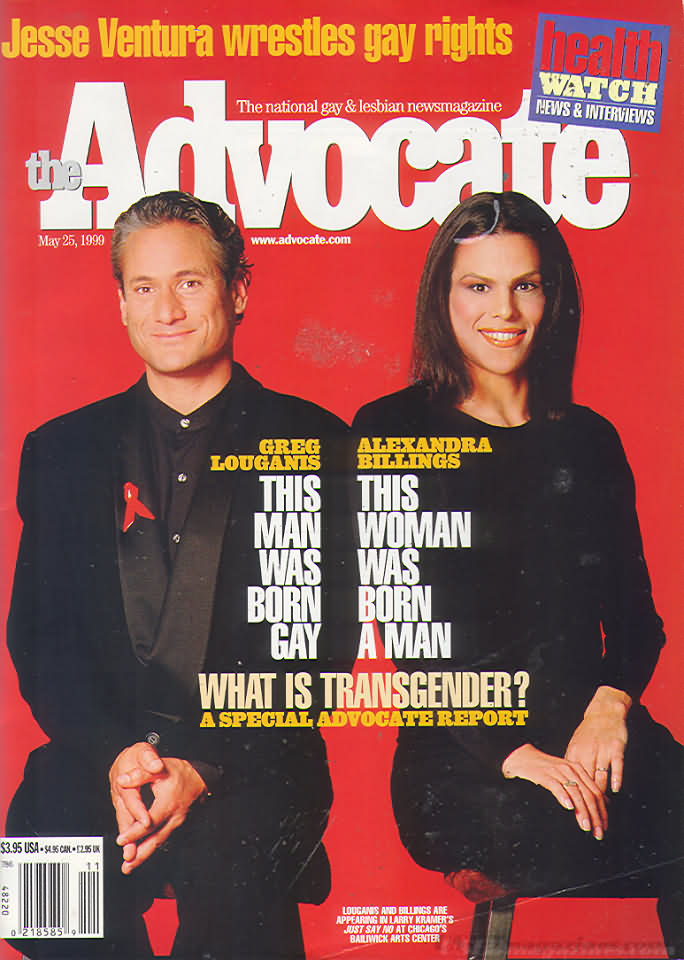 The Advocate May 25, 1999 magazine back issue The Advocate magizine back copy 