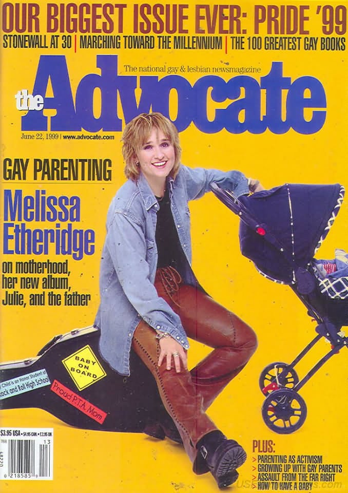 The Advocate June 22, 1999 magazine back issue The Advocate magizine back copy 