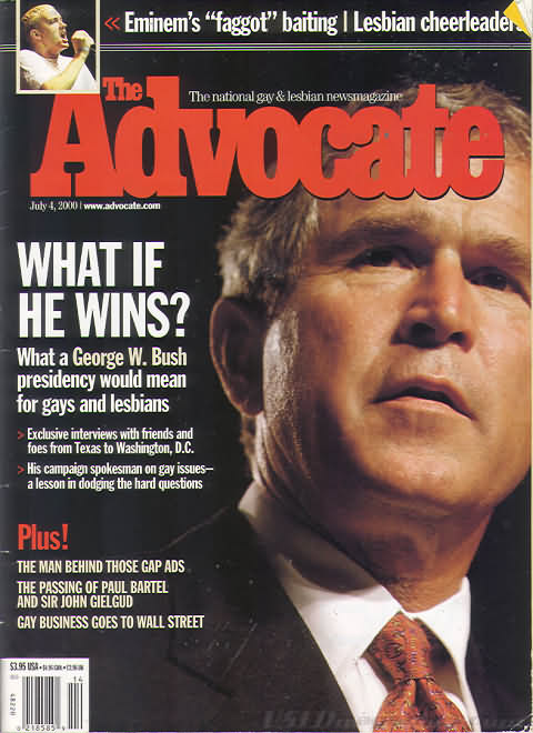 The Advocate July 4, 2000 magazine back issue The Advocate magizine back copy 