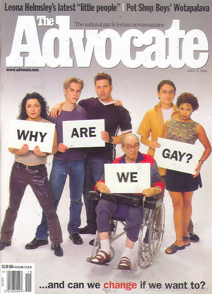 The Advocate July 17, 2001 magazine back issue The Advocate magizine back copy 