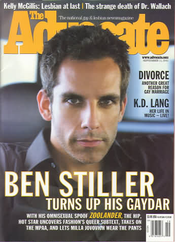 The Advocate September 11, 2001 magazine back issue The Advocate magizine back copy 