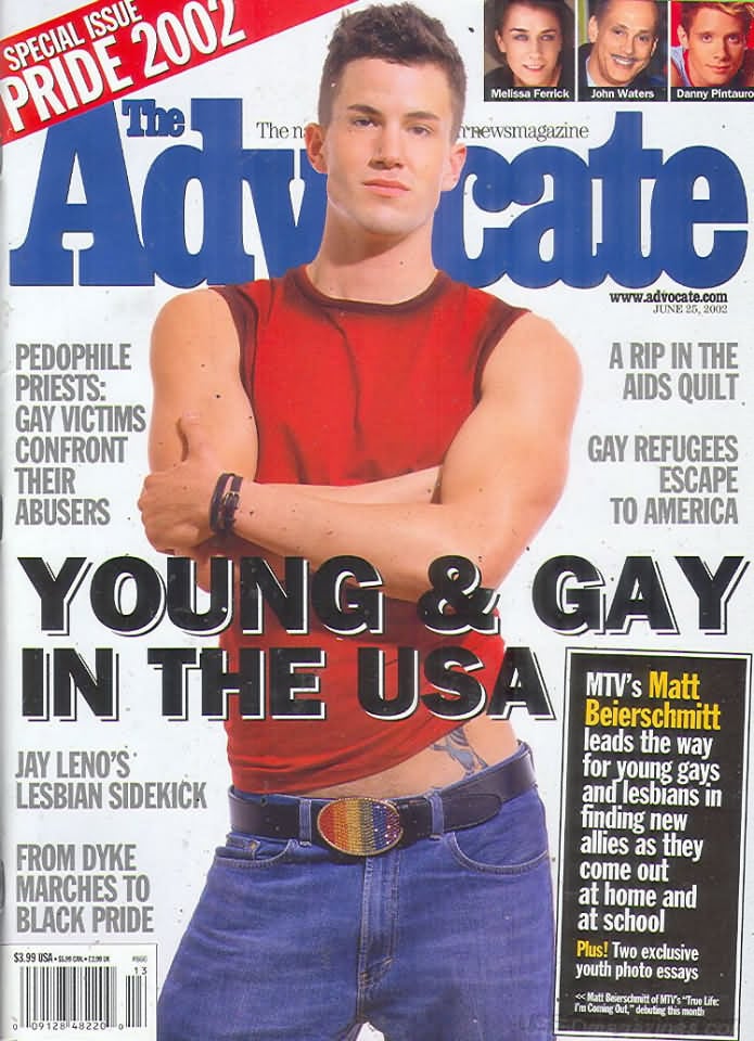 The Advocate June 25, 2002 magazine back issue The Advocate magizine back copy 