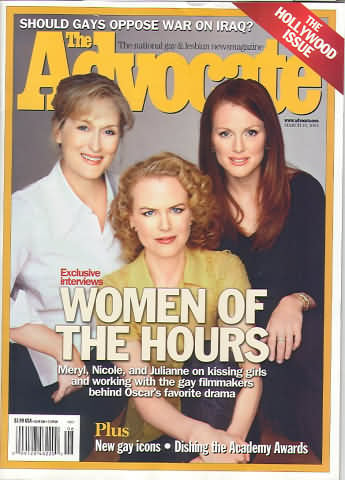 The Advocate March 18, 2003 magazine back issue The Advocate magizine back copy 