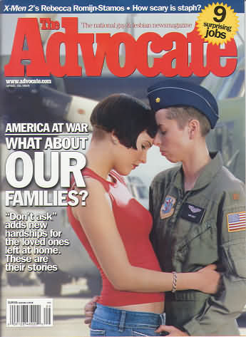 The Advocate April 29, 2003 magazine back issue The Advocate magizine back copy 
