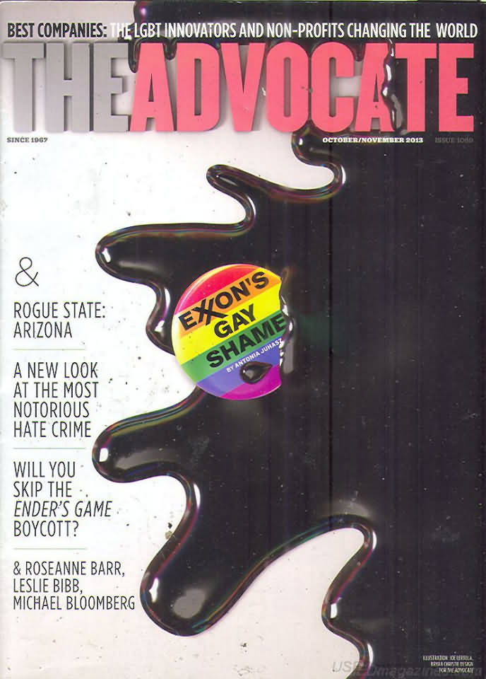 The Advocate October 2013 magazine back issue The Advocate magizine back copy 