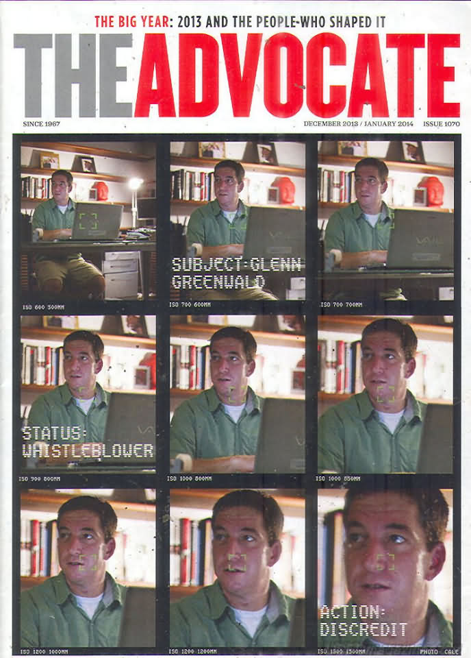 The Advocate December 2013 magazine back issue The Advocate magizine back copy 