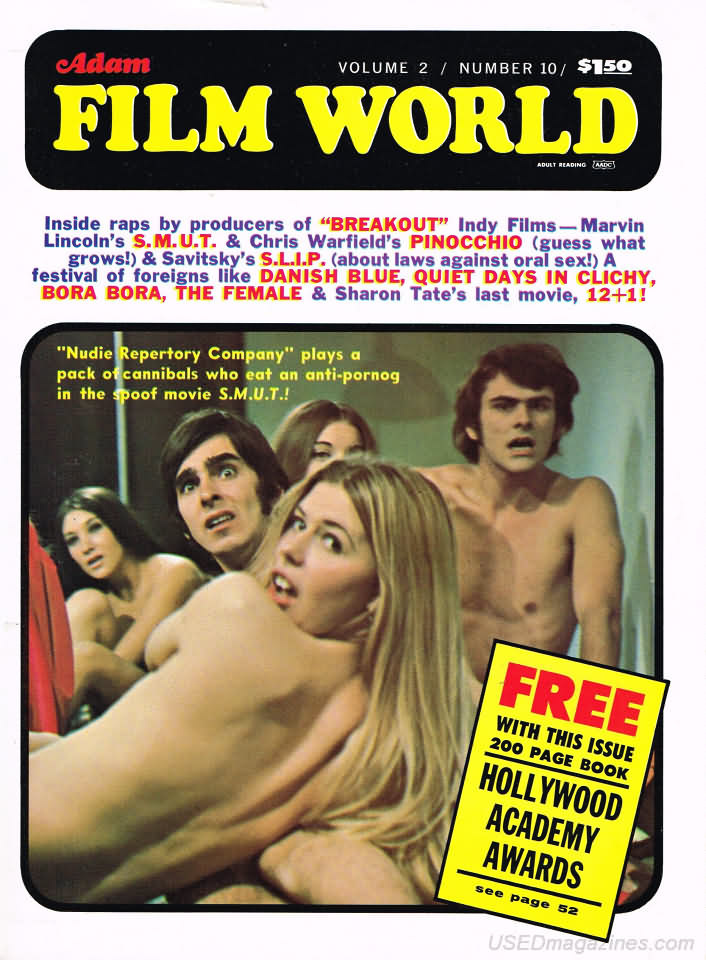 Adam Film World Guide Vol. 2 # 10 magazine back issue Adam Film World Guide magizine back copy 