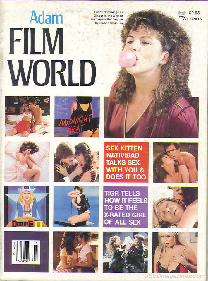 Adam Film World Guide Vol. 9 # 8 magazine back issue Adam Film World Guide magizine back copy 