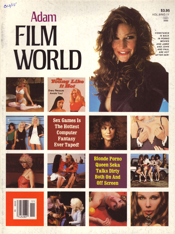 Adam Film World Guide Vol. 9 # 11, , Covergirl Constance Money (Nude) 