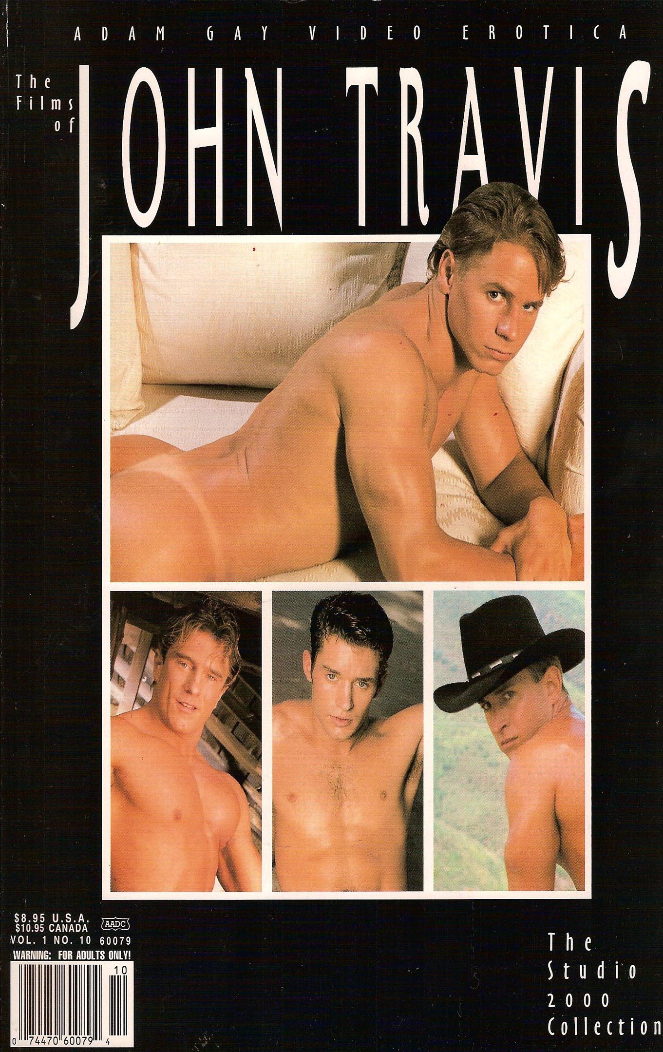 Adam Gay Video Erotica Vol. 1 # 10 magazine back issue Adam Gay Video Erotica magizine back copy 