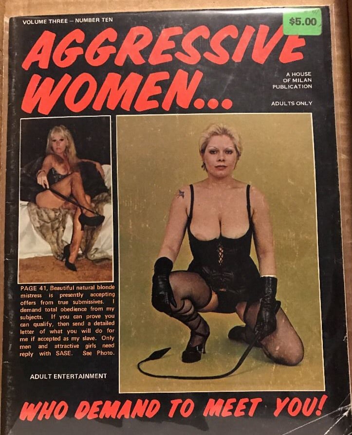 Aggressive Women Vol. 3 # 10 magazine back issue Aggressive Women magizine back copy 