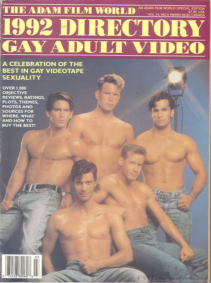 Adam Gay Video Directory # 2 magazine back issue Adam Gay Video Directory magizine back copy 