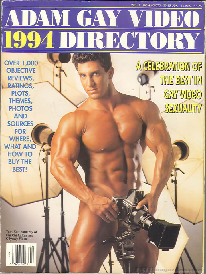 Adam Gay Video Directory # 4 magazine back issue Adam Gay Video Directory magizine back copy 
