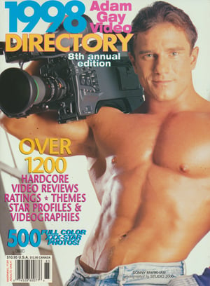 Adam Gay Video Directory # 8 magazine back issue Adam Gay Video Directory magizine back copy 