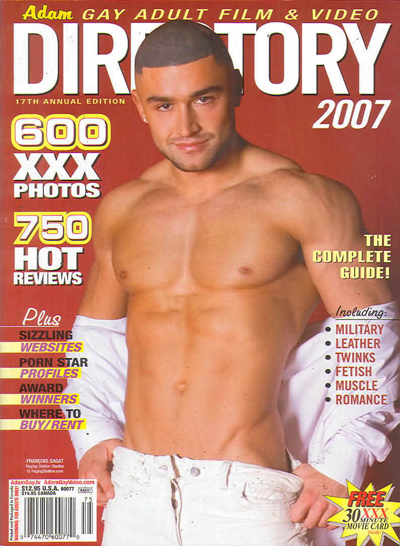 Adam Gay Video Directory # 17 magazine back issue Adam Gay Video Directory magizine back copy 