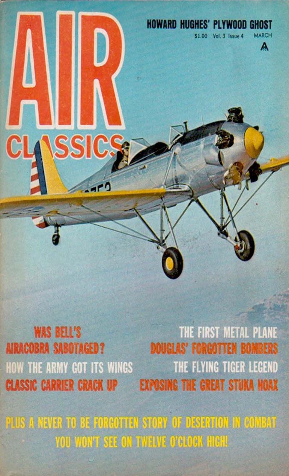 Air Classics March 1966 magazine back issue Air Classics magizine back copy 
