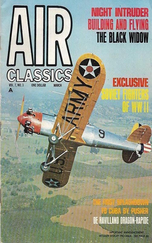 Air Classics March 1971 magazine back issue Air Classics magizine back copy 