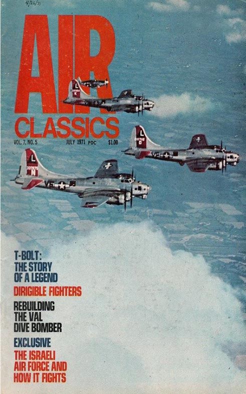 Air Classics July 1971 magazine back issue Air Classics magizine back copy 