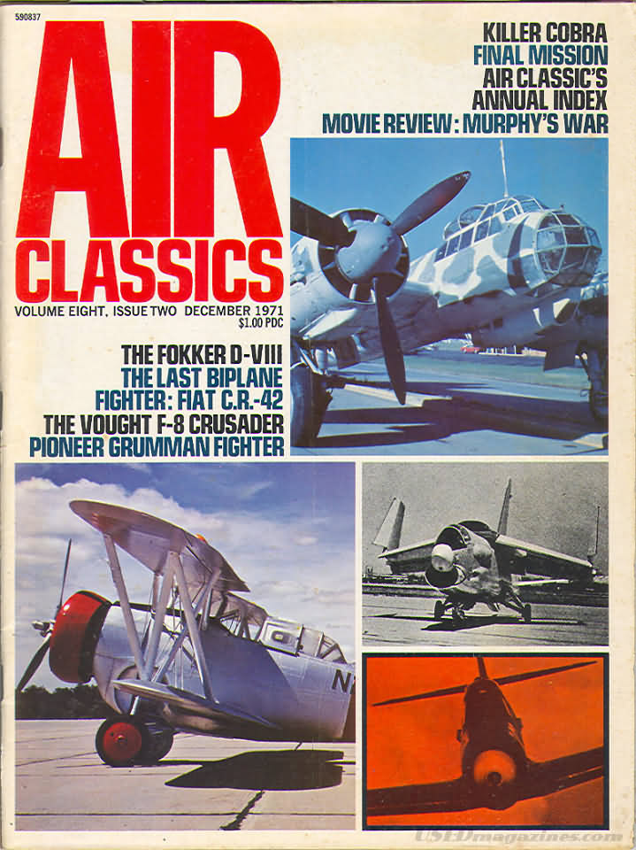 Air Classics December 1971 magazine back issue Air Classics magizine back copy 